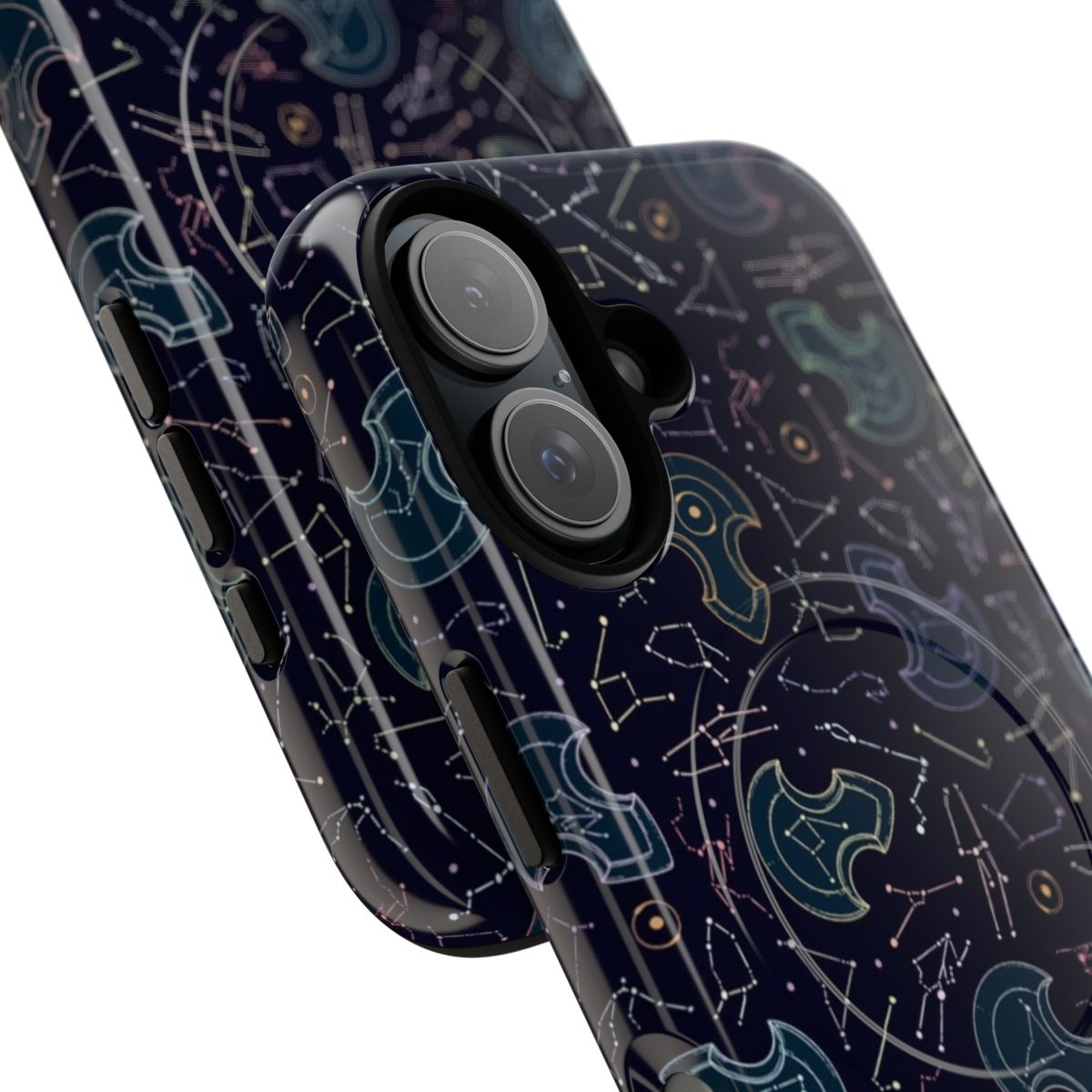 Intergalactic constellation-themed phone case inspired by the world of Final Fantasy XIV - Detail