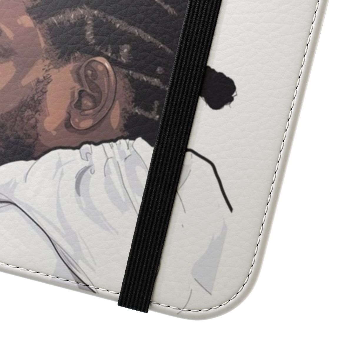 Kendrick Lamar inspired flip cover phone case - Close Up