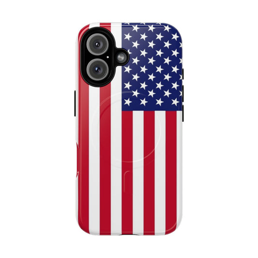 Patriotic American flag phone case for magnetic tough phones