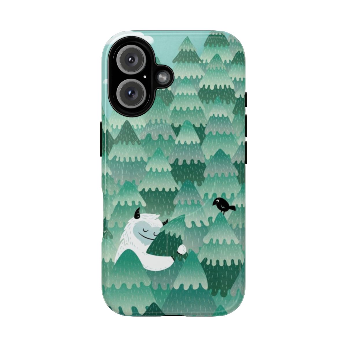 Magnetic tough phone case with a tree hugging design, perfect for nature lovers and outdoor enthusiasts.