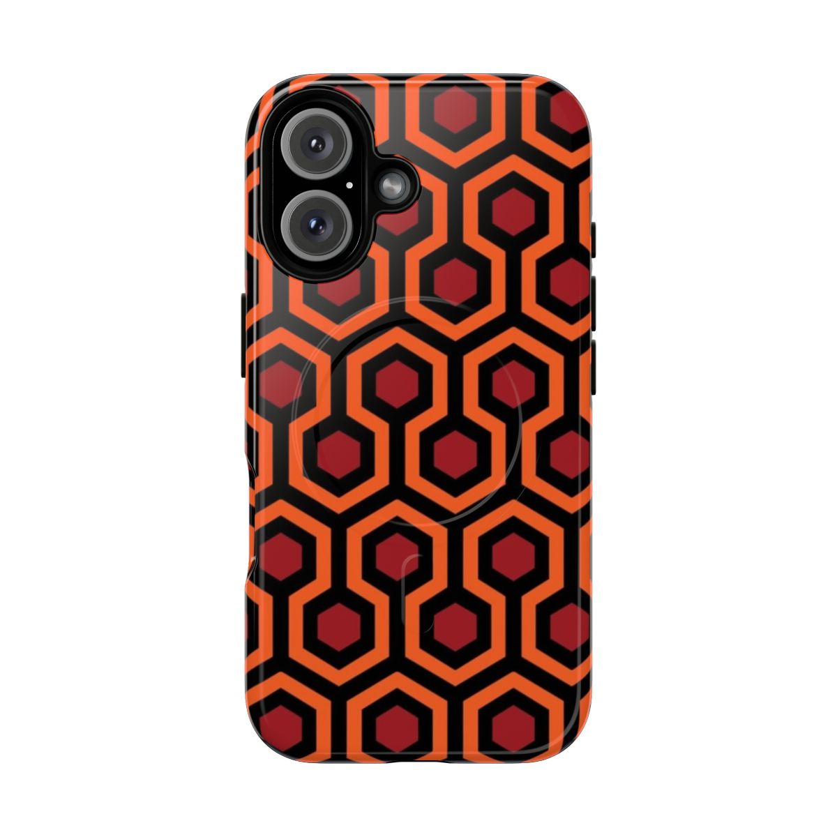 Protective phone case inspired by the iconic carpet pattern from the movie The Shining