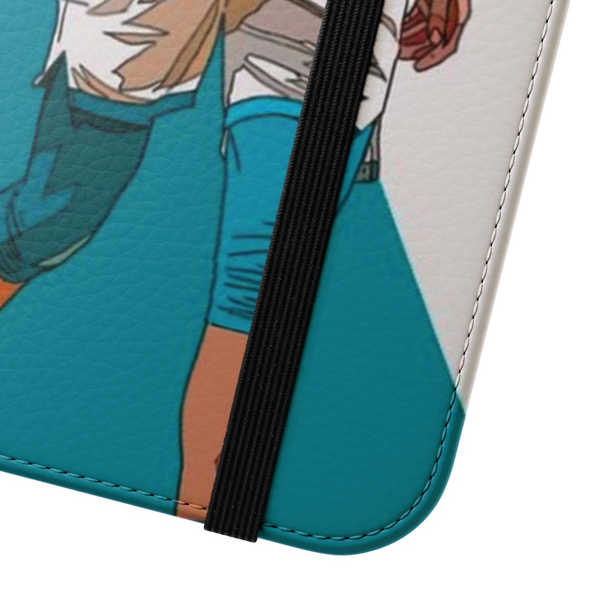 Lamelo Ball inspired flip cover phone case with Charlotte Hornets-style design - Close Up