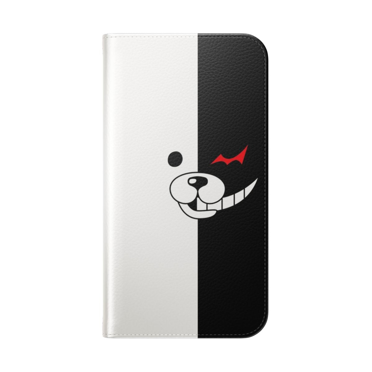 Monokuma Flip Cover Phone Case for Danganronpa Fans - Folded Back