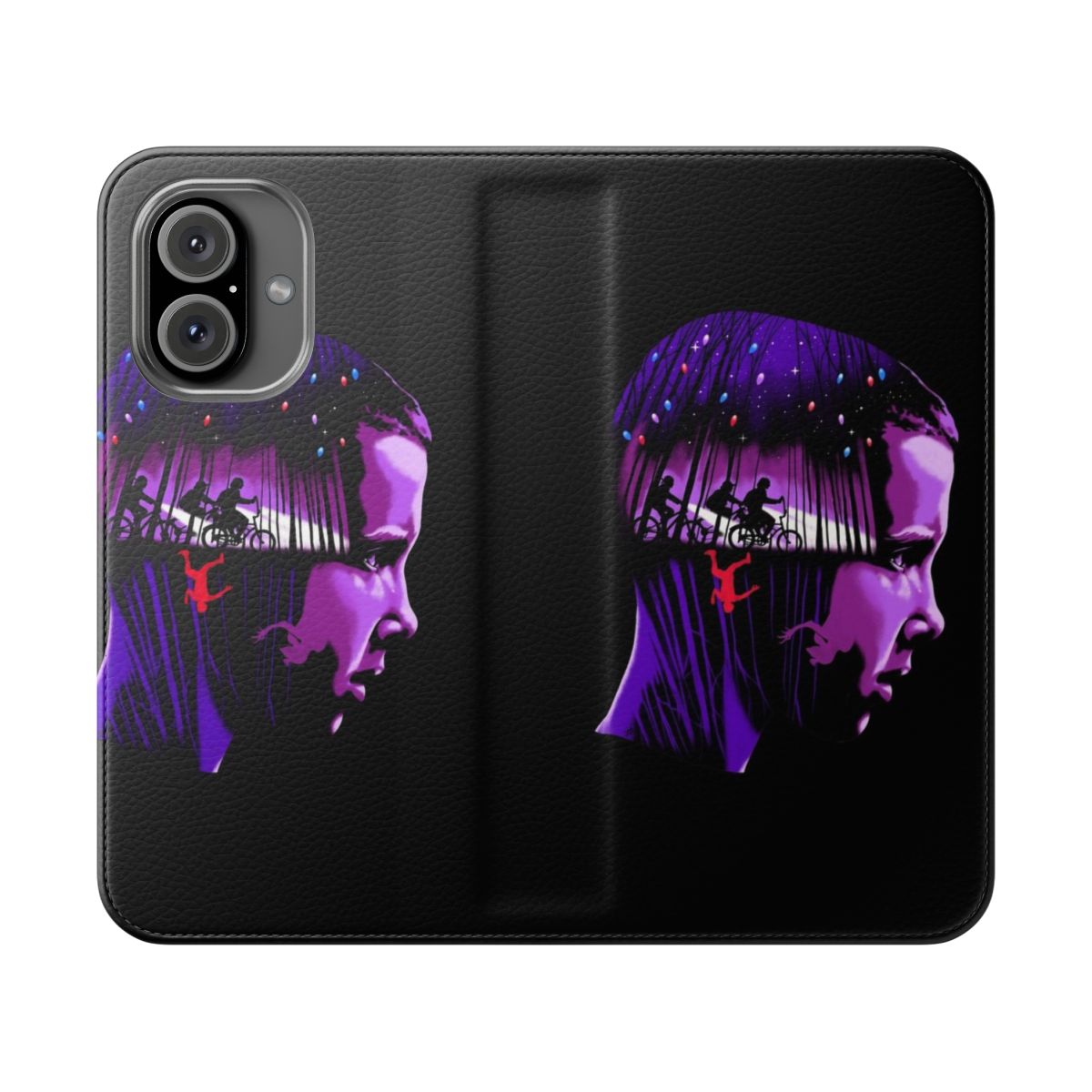 Stranger Things Eleven Themed Flip Phone Case Design