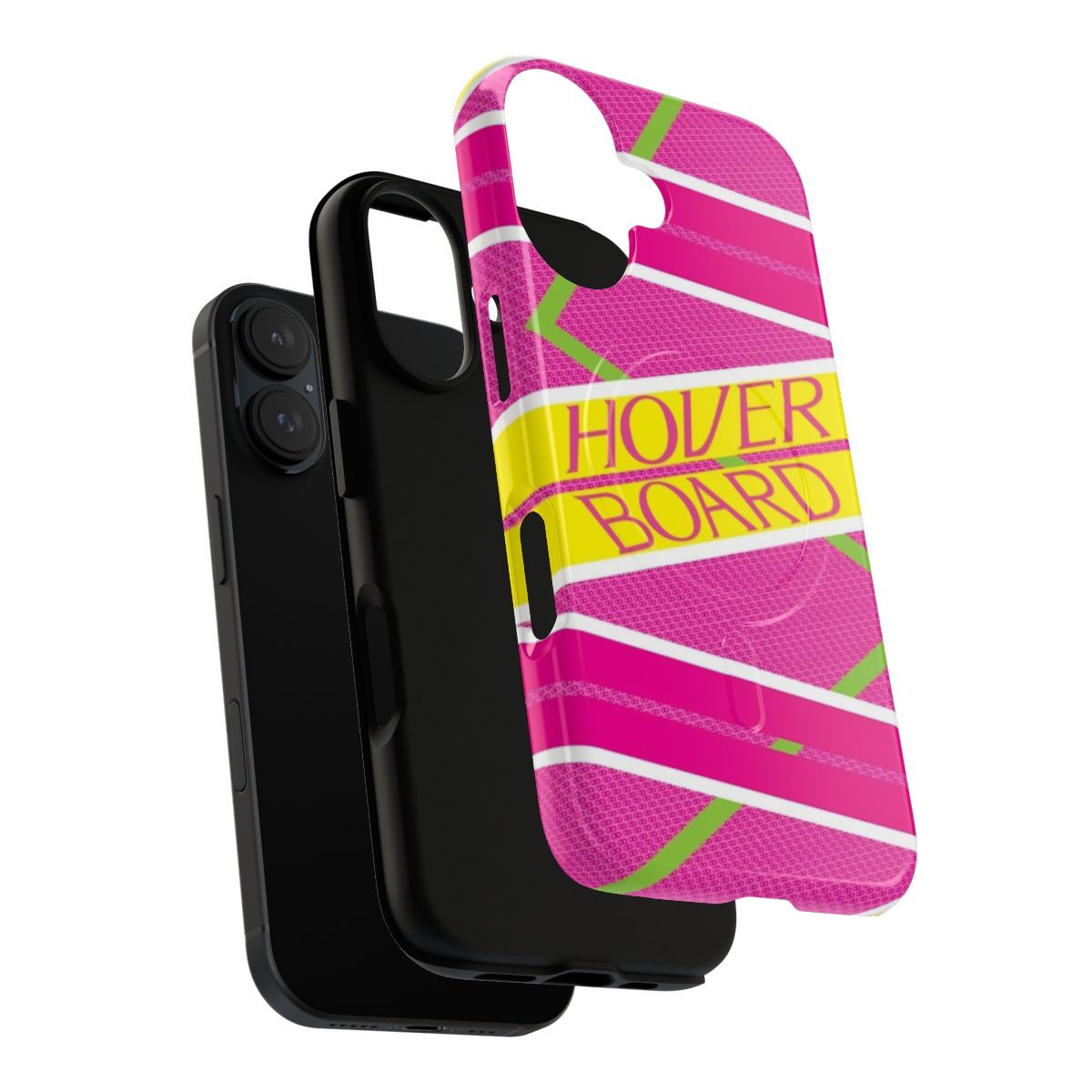 Hoverboard-inspired phone case with a futuristic, retro design - Layers