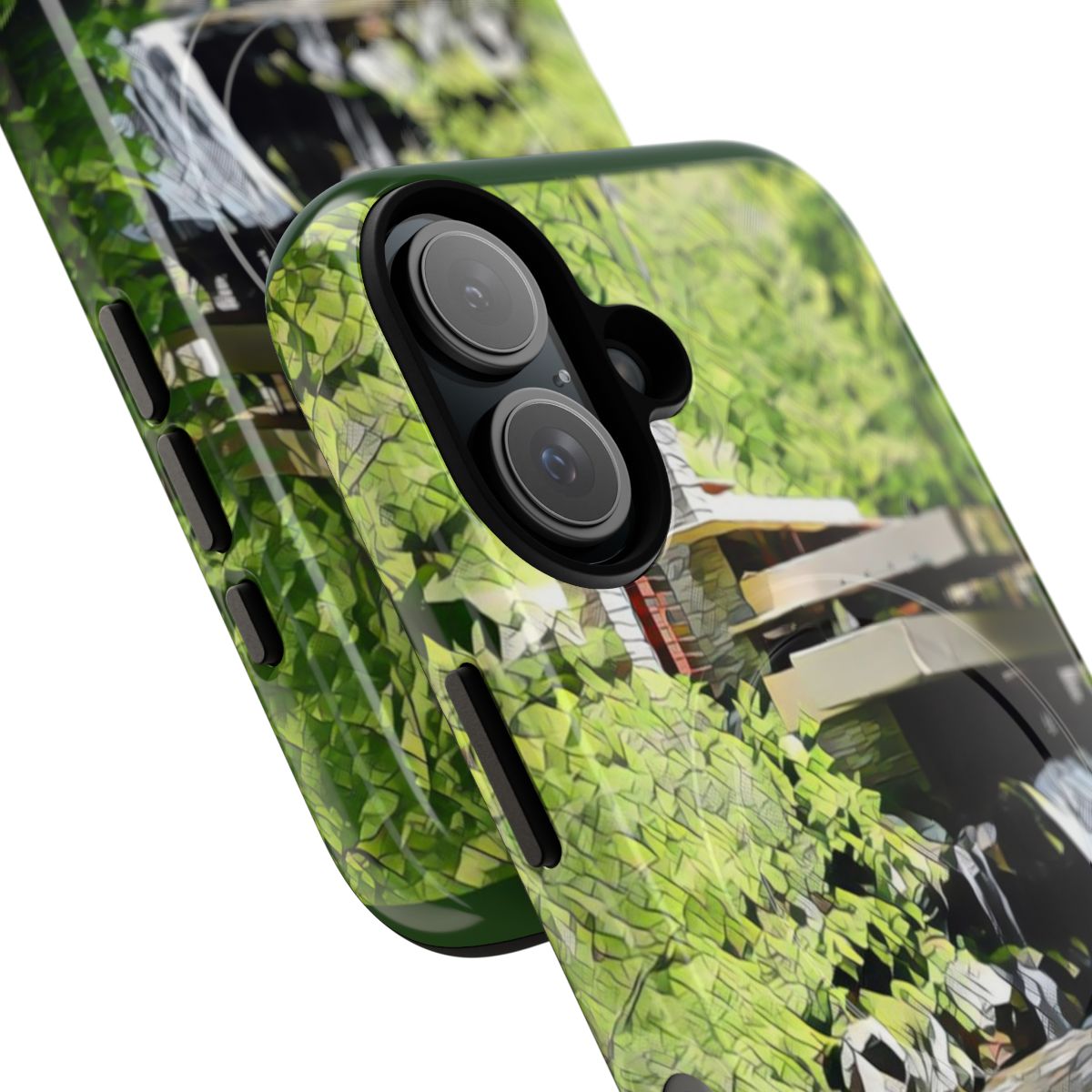 Fallingwater-inspired phone case with architectural design by Frank Lloyd Wright - Detail