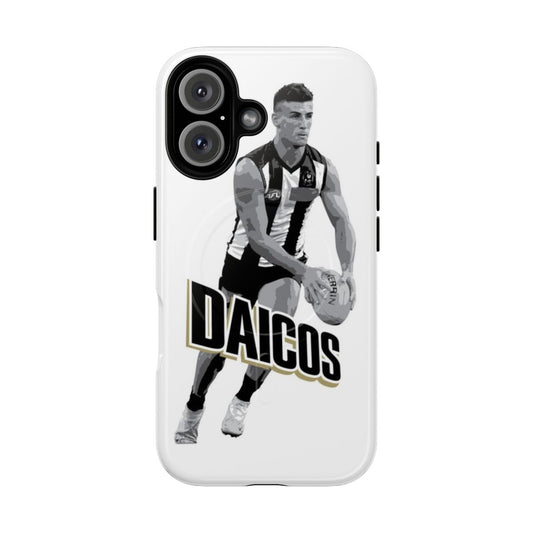 Nick Daicos inspired phone case with magpies logo