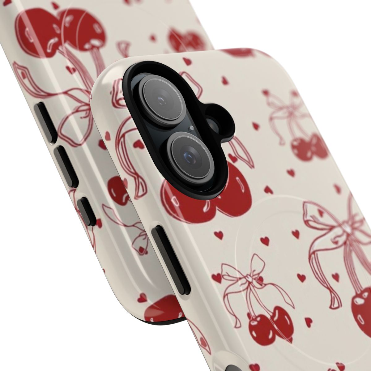 Elegant coquette-style phone case with cherry blossom design - Detail