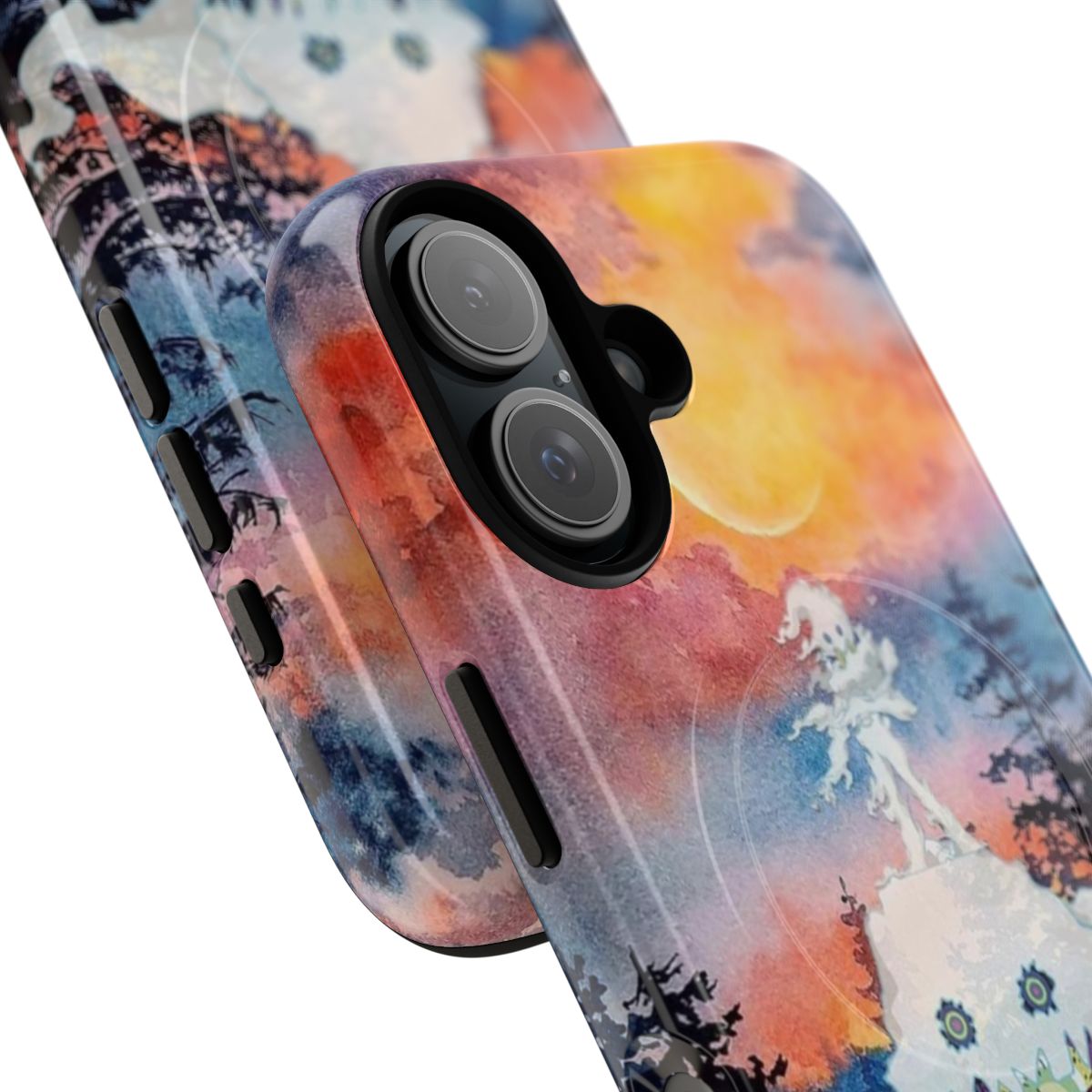 Durable and stylish phone case featuring the Kids See Ghosts album art - Detail