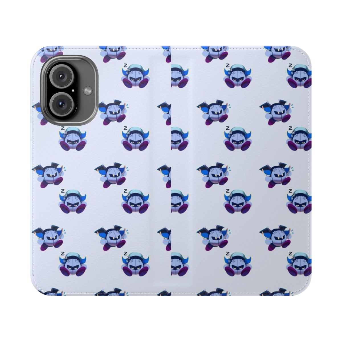 Meta Knight inspired flip cover phone case for smartphones