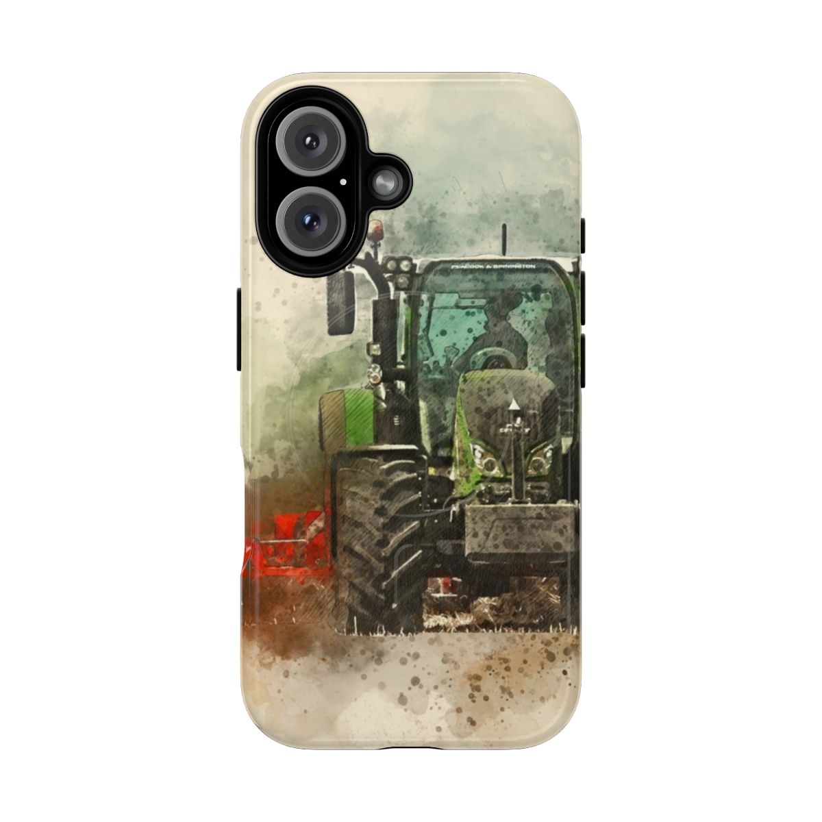 Fendt tractor inspired magnetic phone case with a tough design