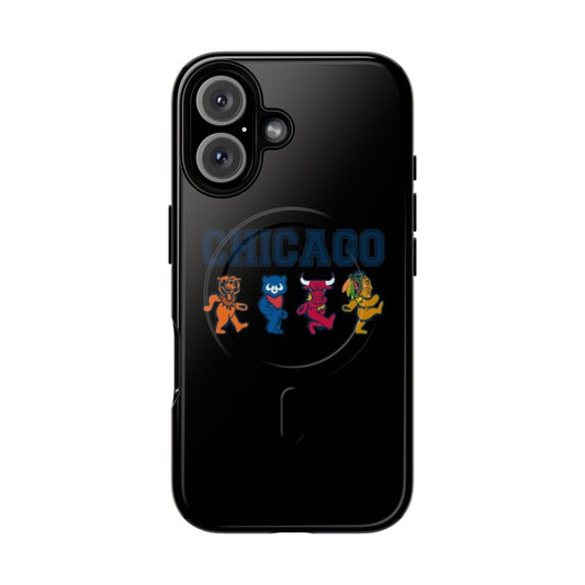 Personalized Chicago sports t-shirt design on a tough magnetic phone case