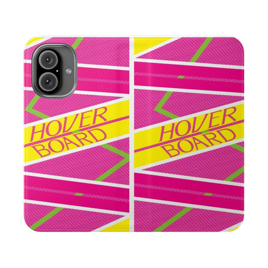 Retro 1980s sci-fi inspired smartphone flip cover case