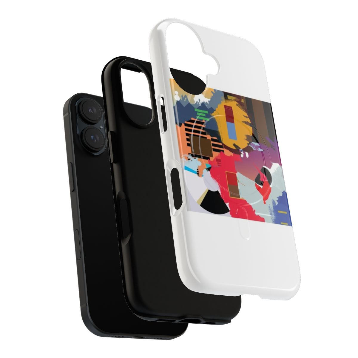 Unique phone case featuring a collage of Kanye West album covers. - Layers