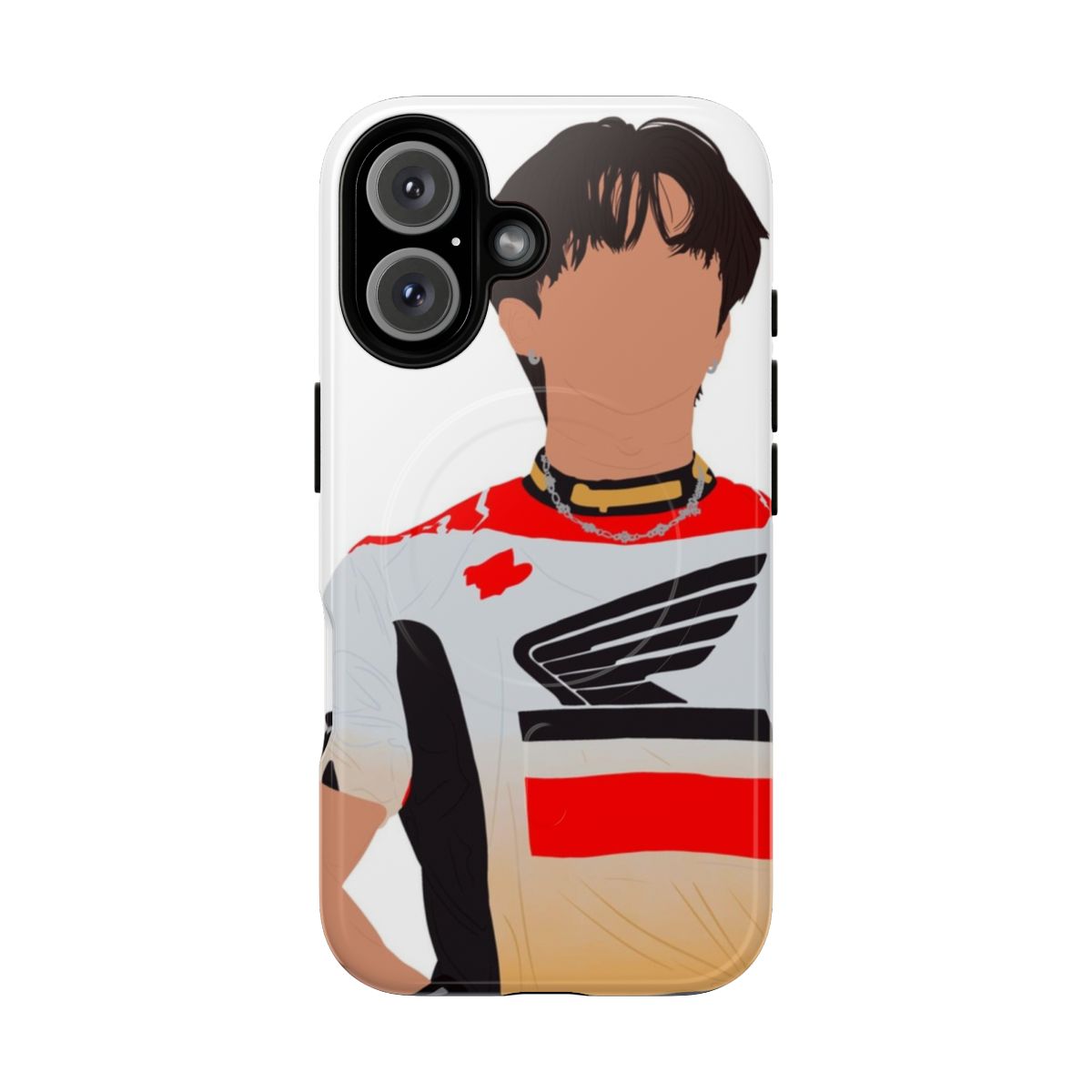 A magnetic tough phone case featuring an image of Stray Kids member Seo Changbin.