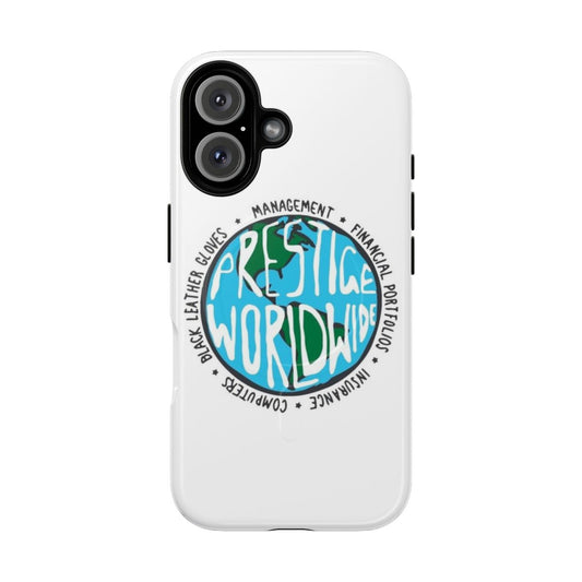 Magnetic phone case featuring the Step Brothers movie logo