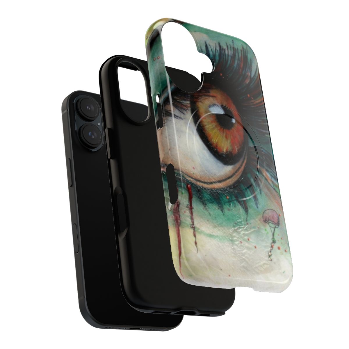 Encaustic art phone case with eye-catching blink design - Layers