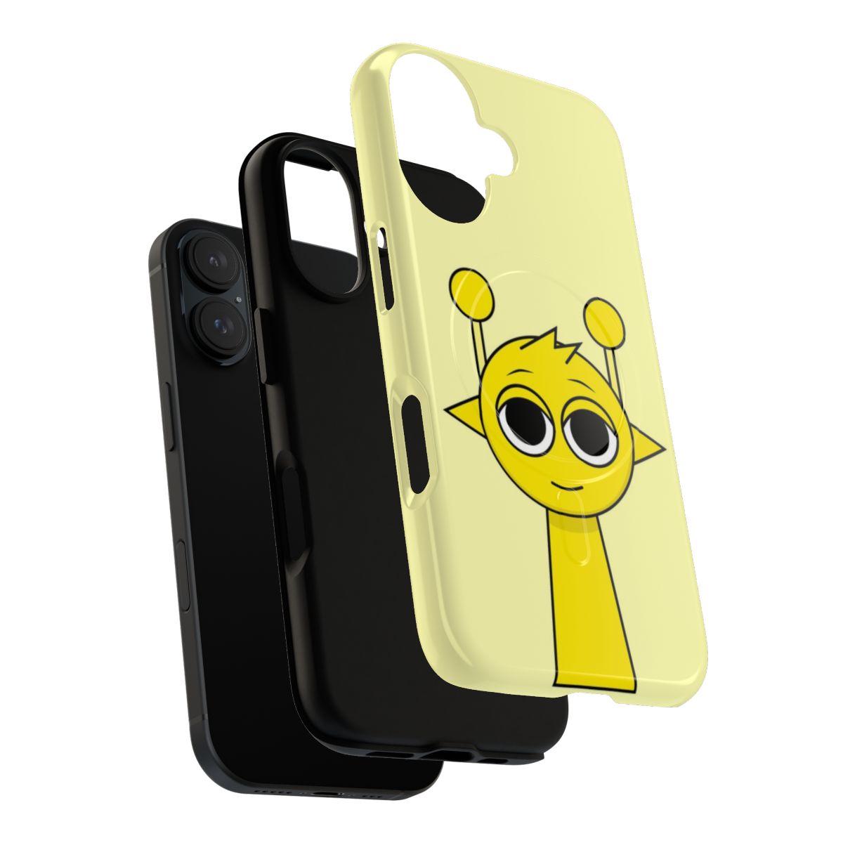 Sprunki Happy Simon (Yellow) Magnetic Tough Phone Case - Layers