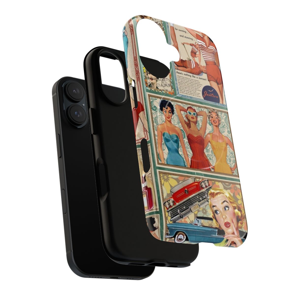 1950s-inspired magnetic tough phone case - Layers