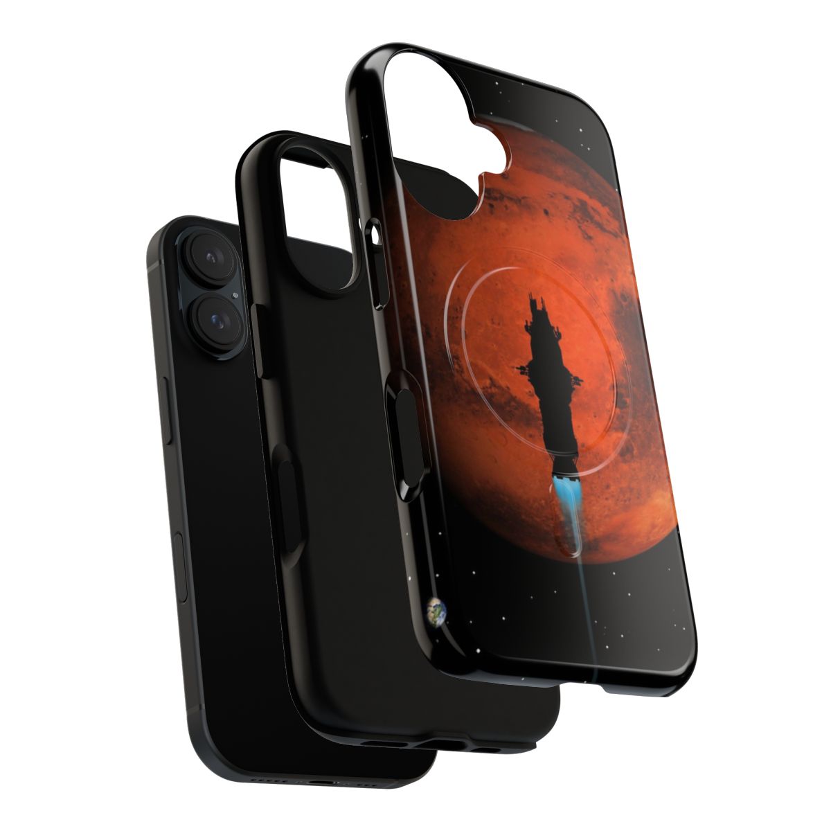 Rocinante ship silhouette poster phone case for The Expanse fans - Layers