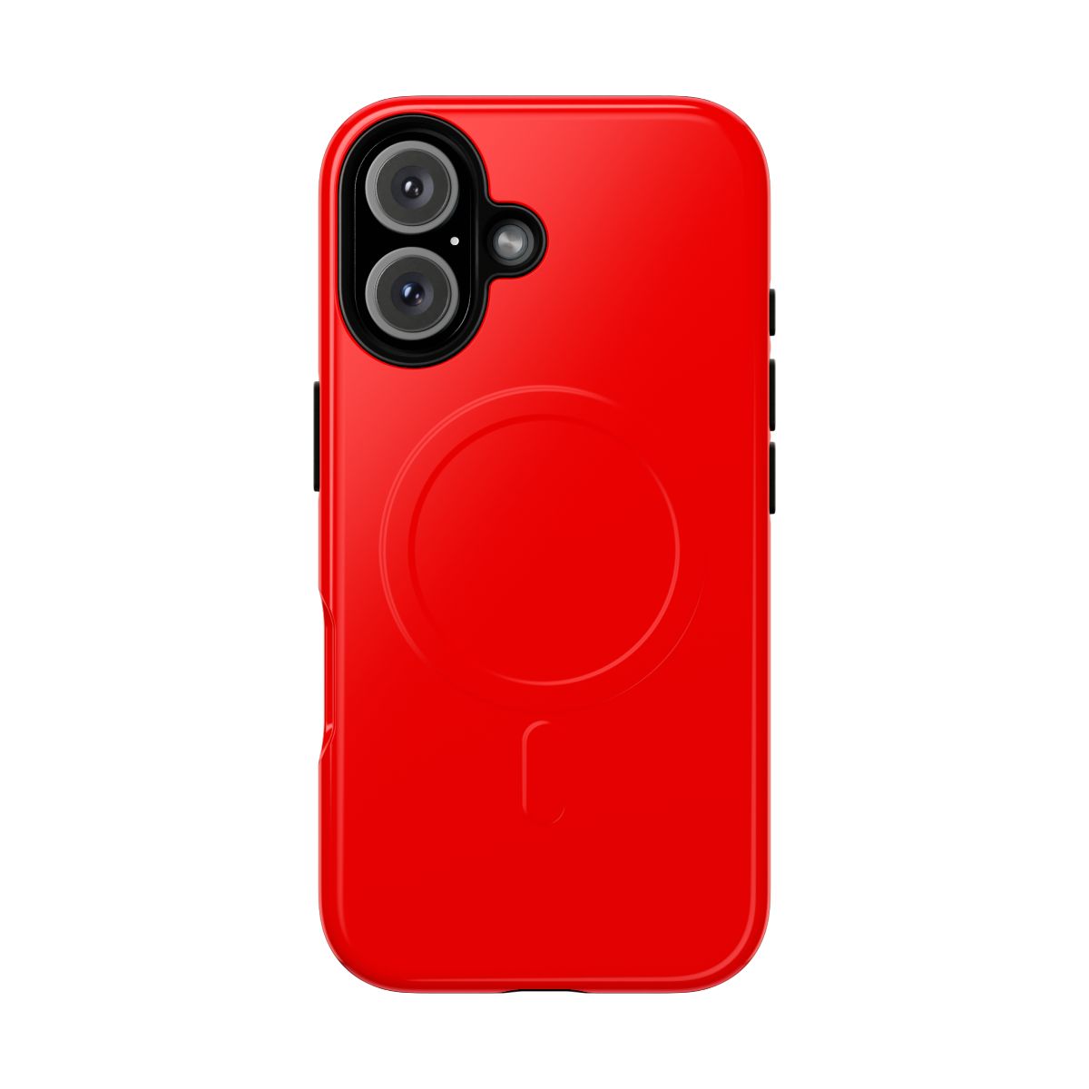 Solid red magnetic tough case for iPhone 13 Pro