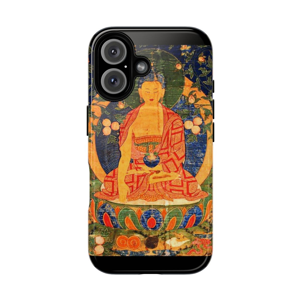 Tibetan Buddhist Medicine Buddha Thangka Artwork on a Magnetic Tough Phone Case