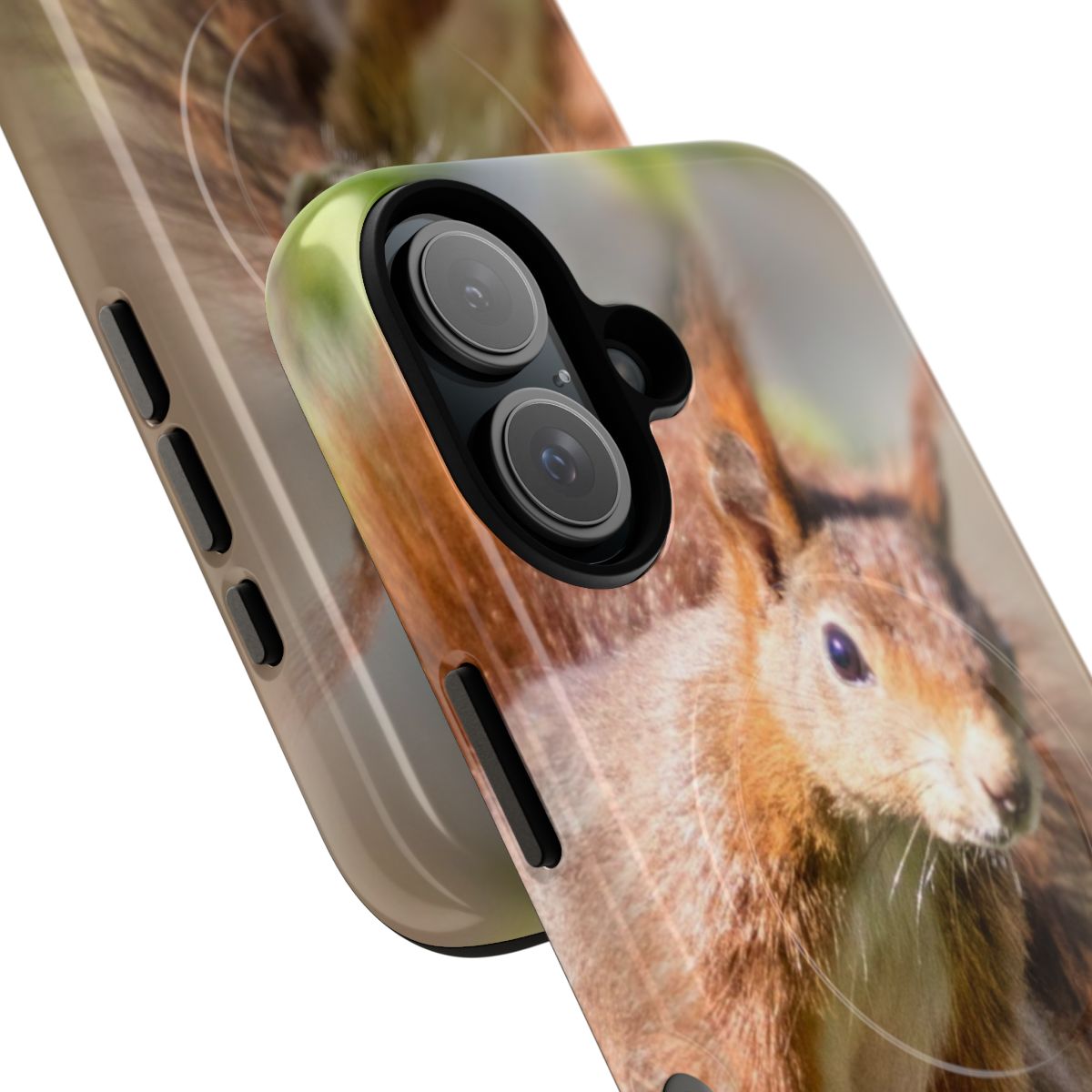 Squirrel-themed magnetic and tough phone case - Detail