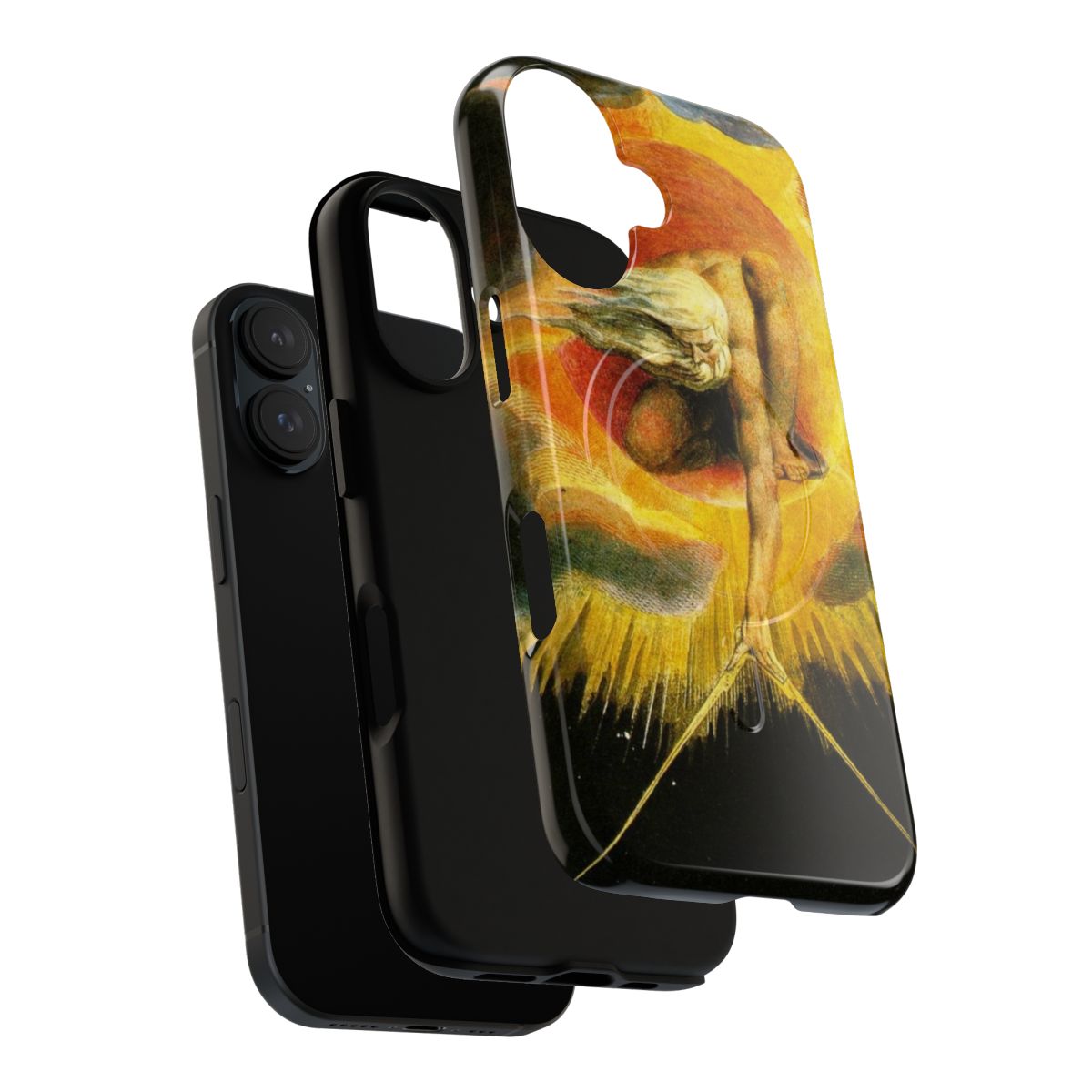 High-definition phone case featuring the "Ancient of Days" painting by William Blake - Layers