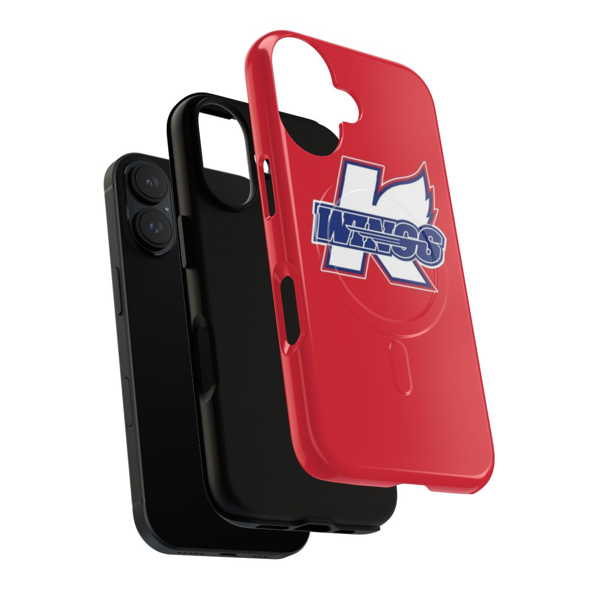 Kalamazoo Wings-themed magnetic tough phone case - Layers