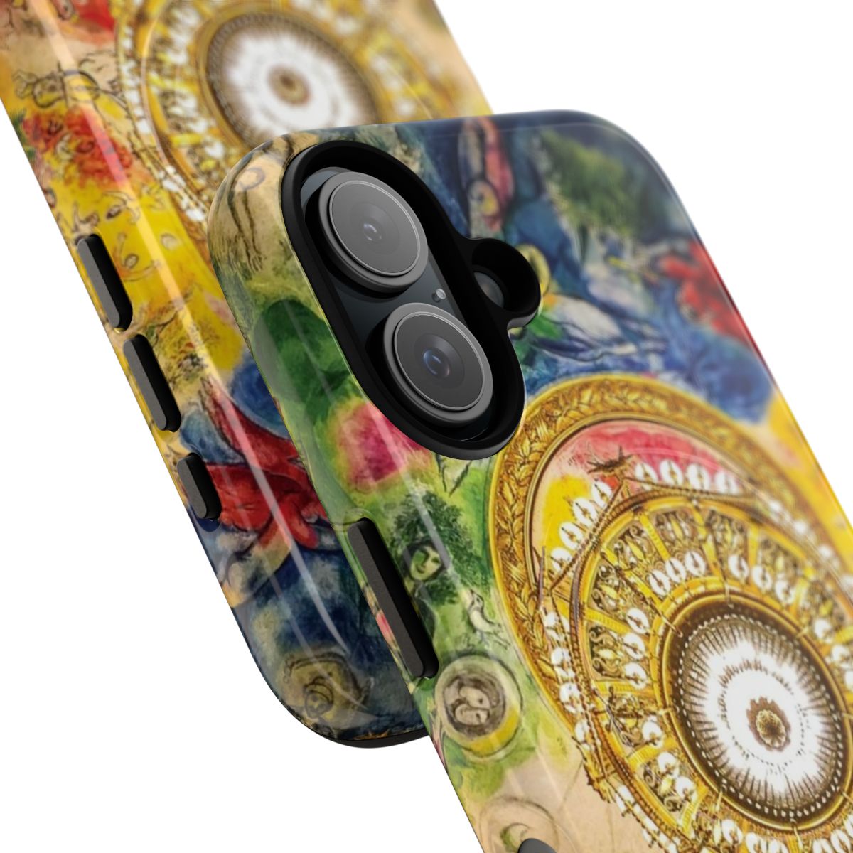 Chagall Inspired Paris Architecture Phone Case - Detail