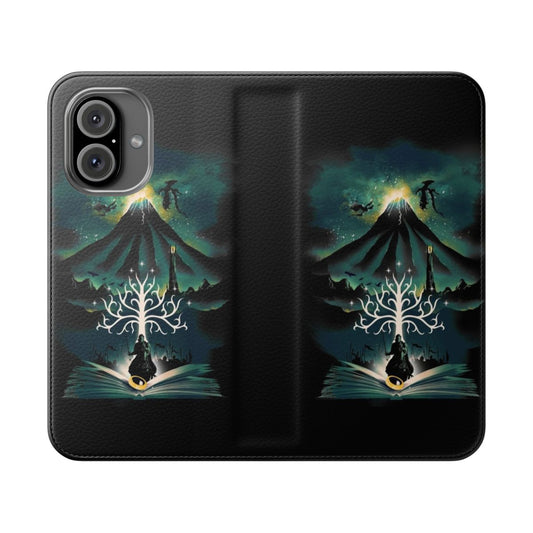 Artistic phone case cover with fantasy book design