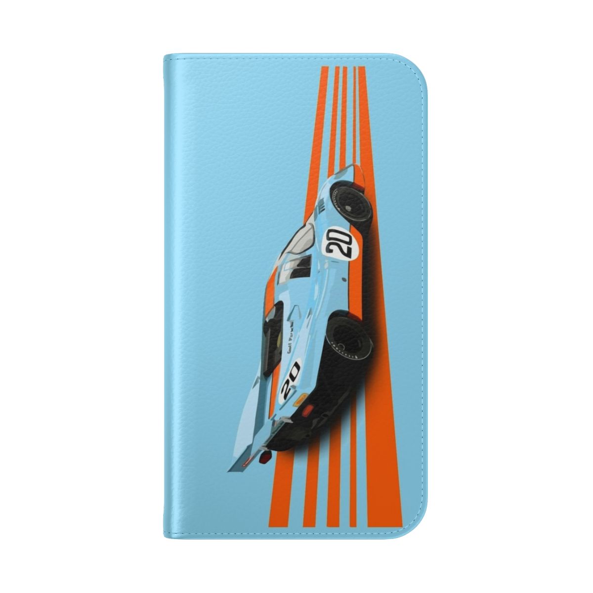 Vintage Porsche 917 No. 20 Classic Race Livery Phone Case - Folded Back