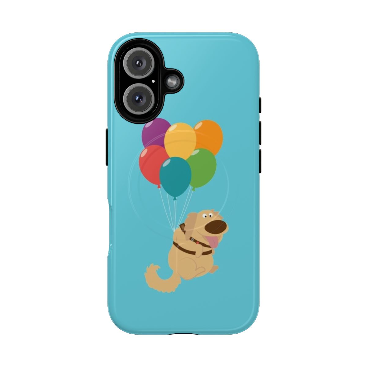 Magnetic phone case featuring Dug the dog and balloons from the Disney Pixar movie Up