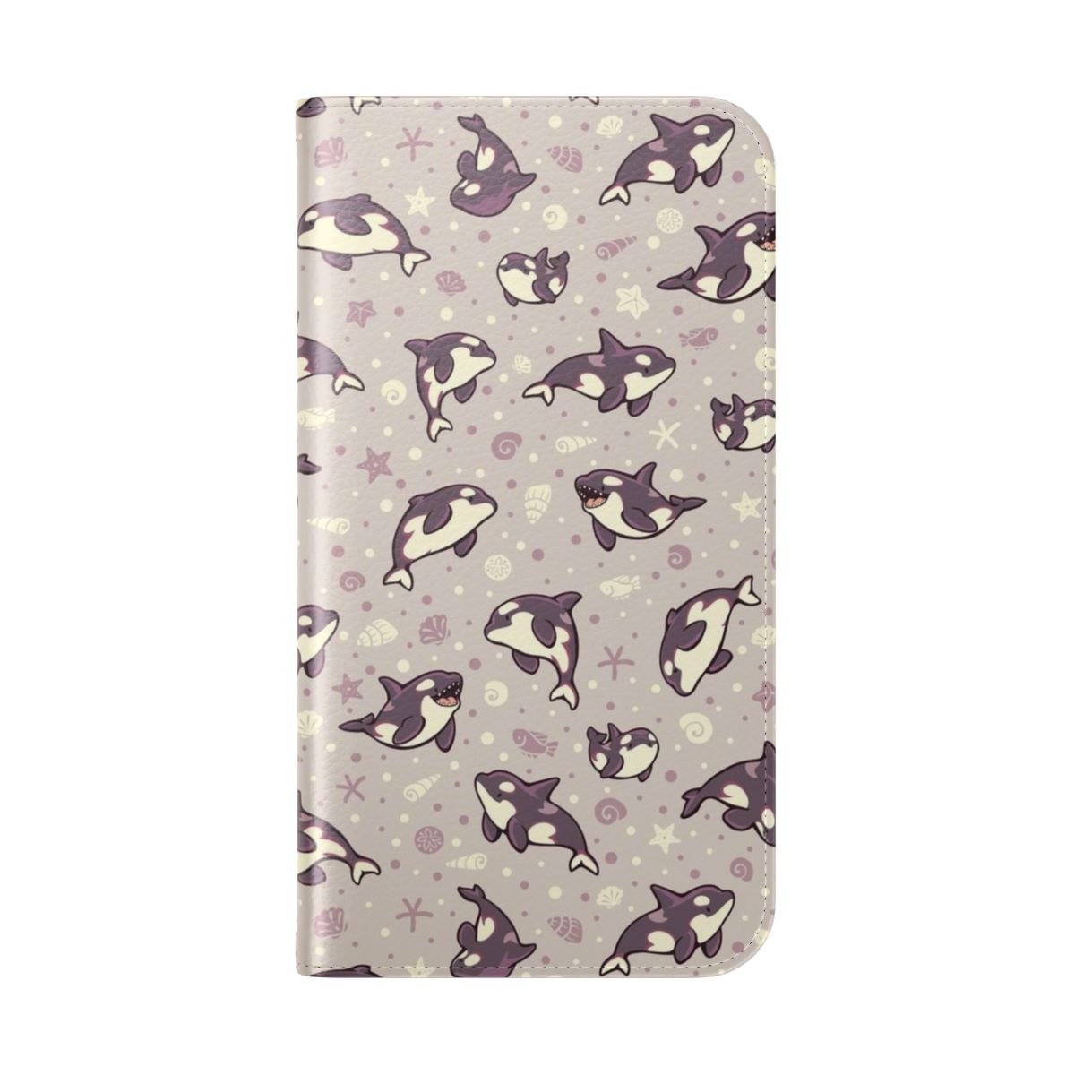 Vibrant Jelly Bean Orca Pattern Phone Case Cover - Folded Back