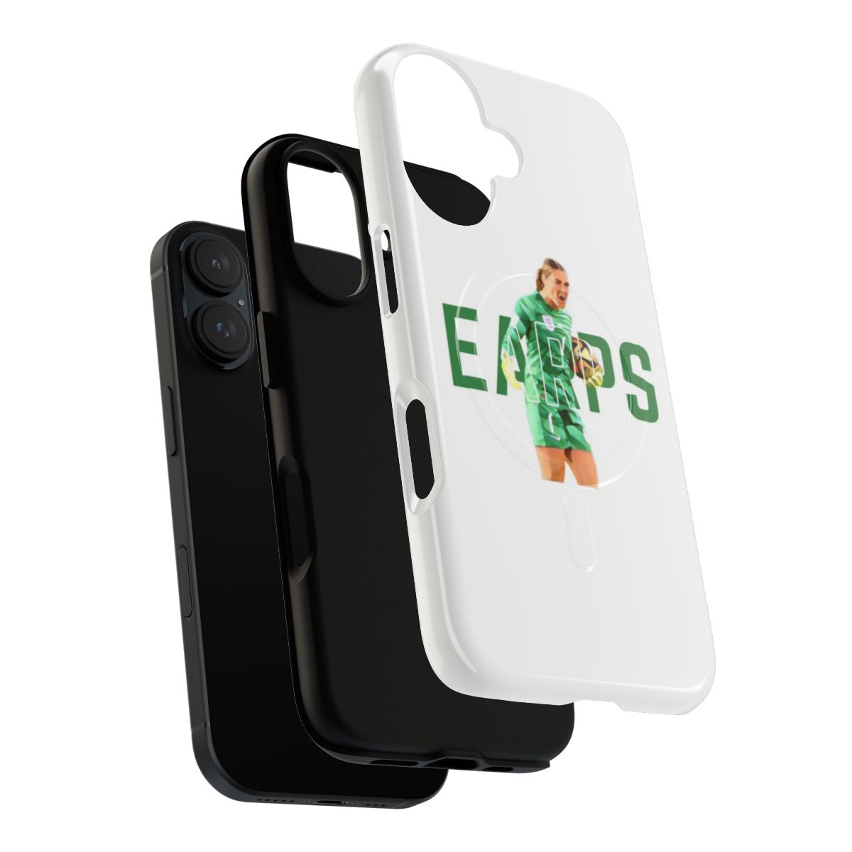 Magnetic tough phone case featuring England goalkeeper Mary Earps - Layers