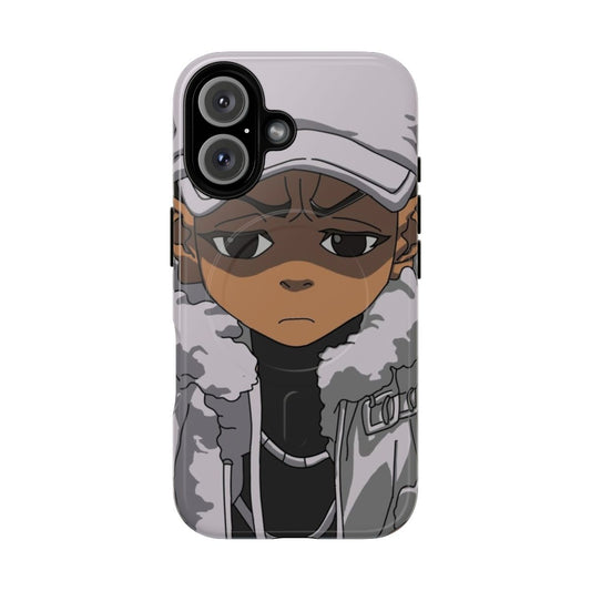 Magnetic phone case featuring Riley Freeman, a popular black anime character from The Boondocks