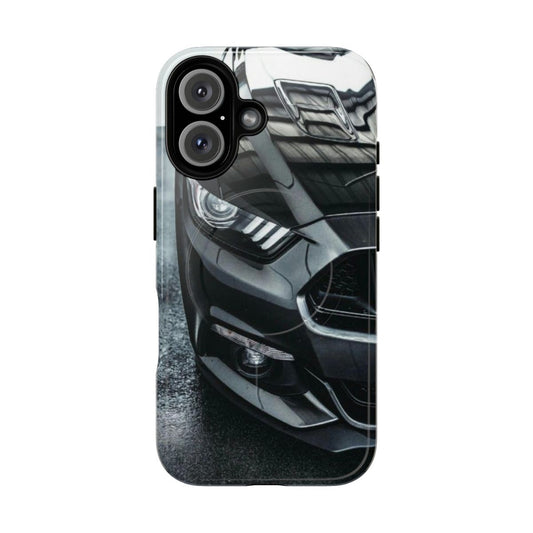 Magnetic tough phone case for Ford Mustang enthusiasts