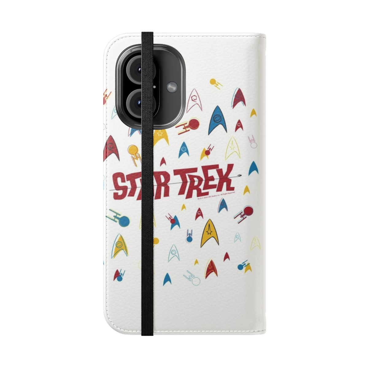 Retro Star Trek Original Series Starfleet Collage Phone Case - Folded Front