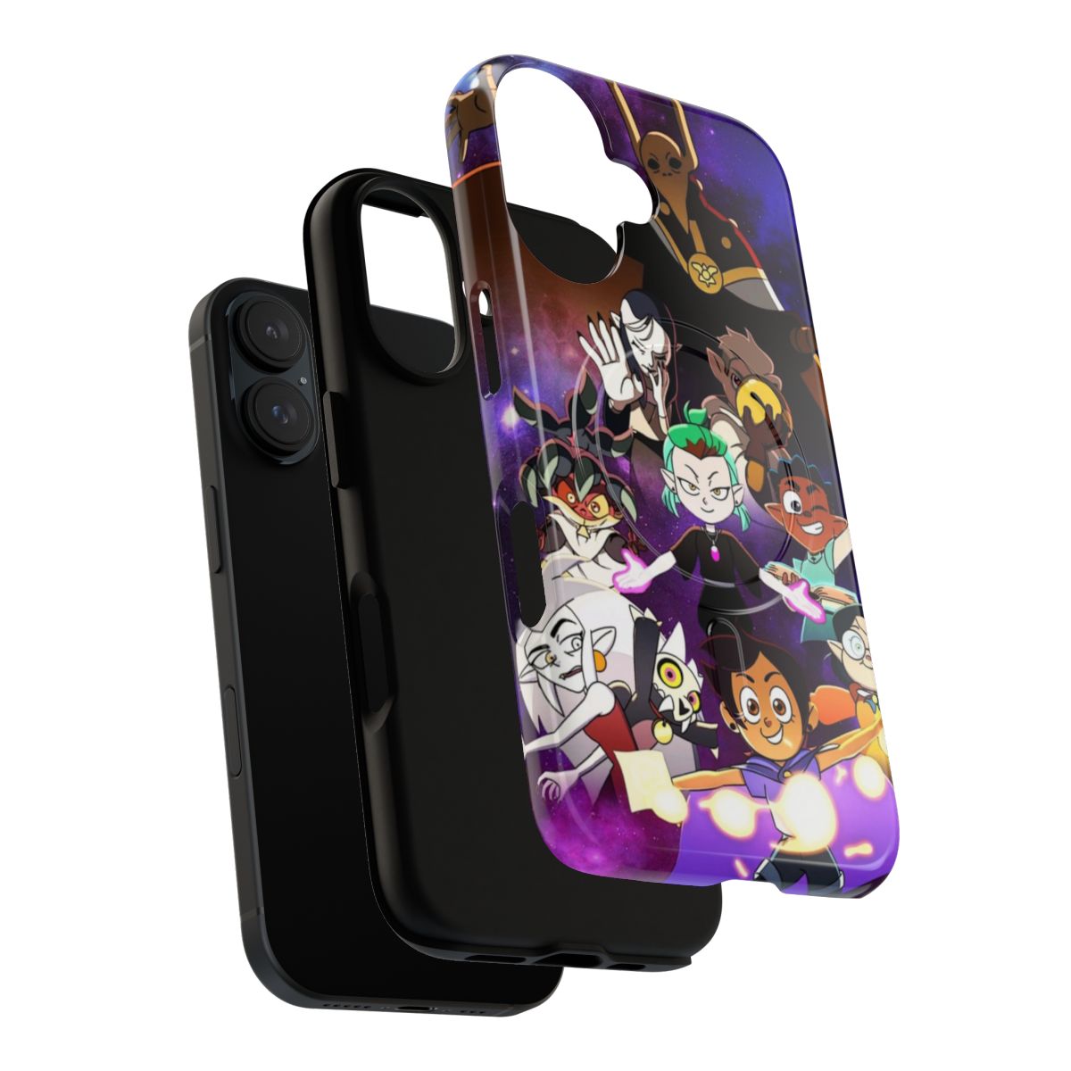 Magnetic tough phone case featuring characters from The Owl House season 2 - Layers