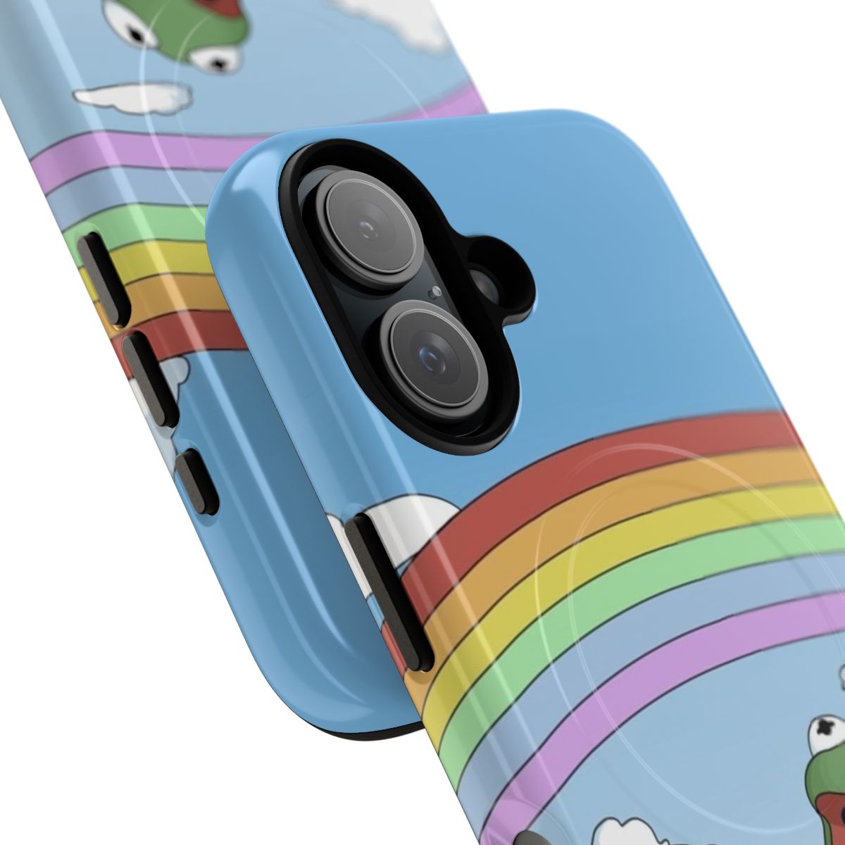 Magnetic tough phone case featuring a wholesome image of Kermit the Frog from the Muppets. - Detail