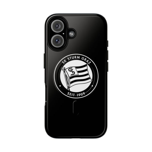 Sturm Graz Magnetic Tough Phone Case with Graz, Austria Soccer Team Logo