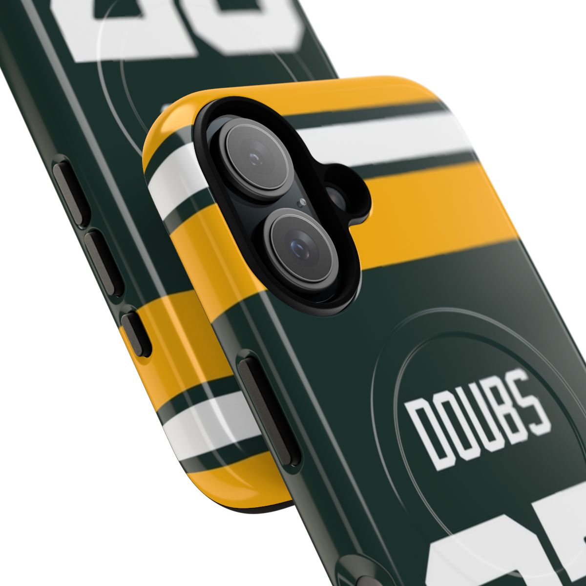 Green Bay Packers phone case featuring Romeo Doubs - Detail