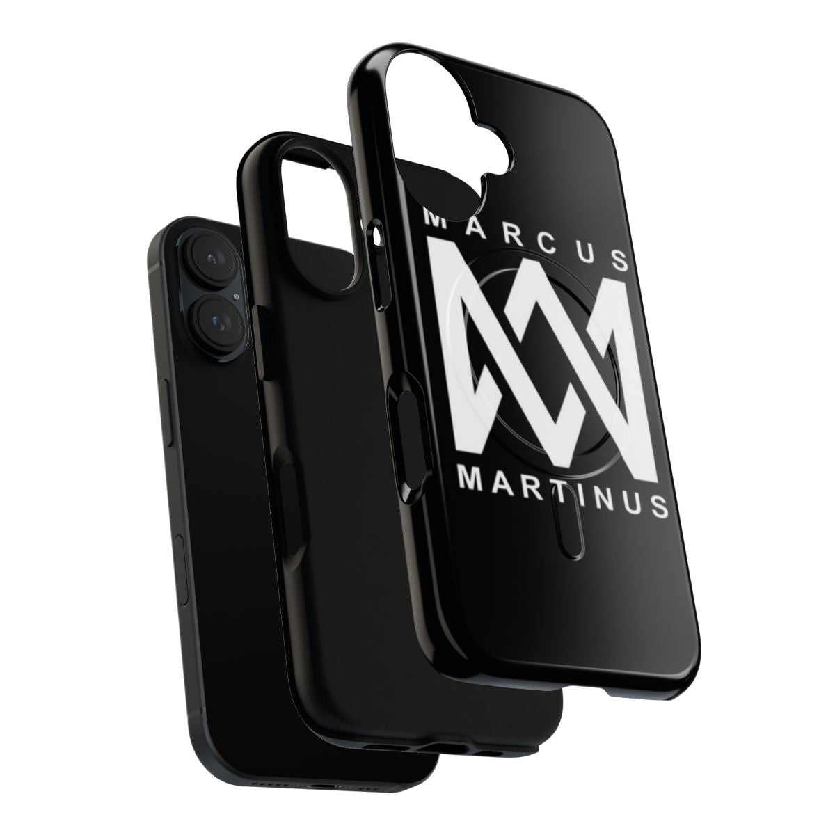 Magnetic tough phone case featuring a stylized design inspired by Marcus and Martinus - Layers