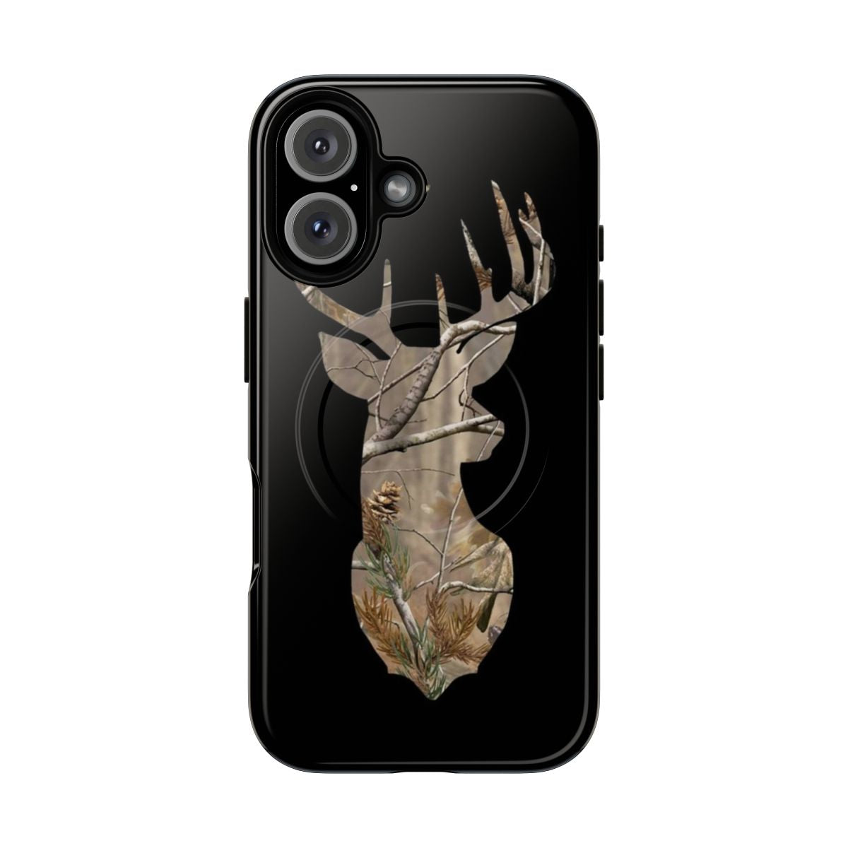 Tough Camo Deer Phone Case with Magnetic Closure