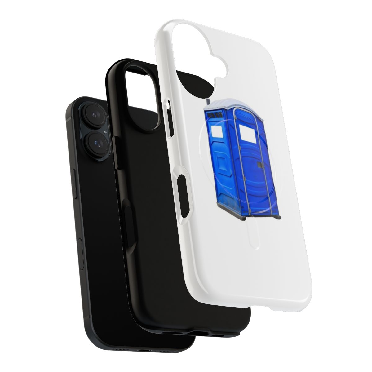 Porta potty magnetic tough phone case - Layers