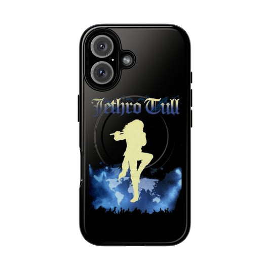 Jethro Tull inspired magnetic tough phone case with the band's iconic logo and imagery