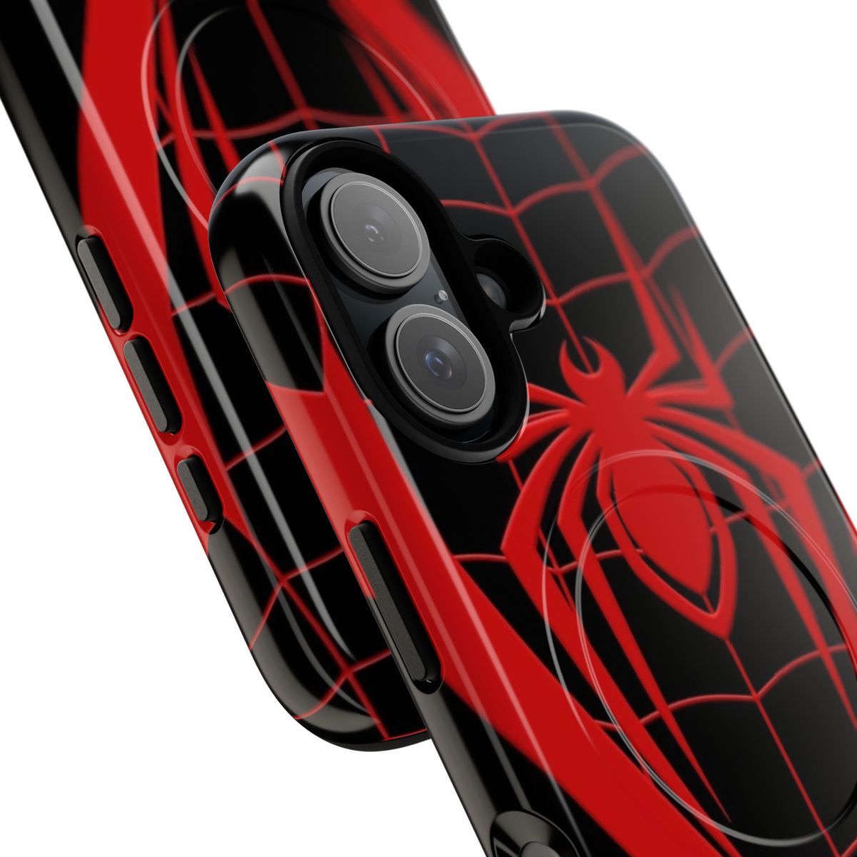 Magnetic Tough Phone Case with Spider-Man Inspired Design - Detail