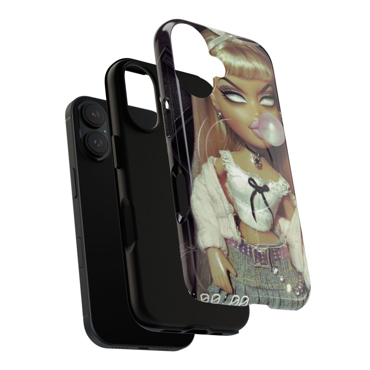 Possessed Bubblegum Bratz-Inspired Magnetic Tough Phone Cases - Layers