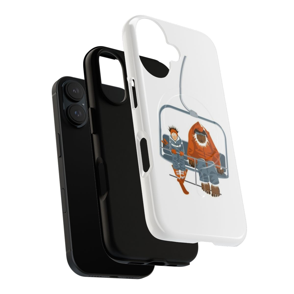 Rugged and durable protective phone case with magnetic attachment - Layers