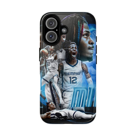 Stylish phone case featuring Ja Morant, the rising star of the Memphis Grizzlies